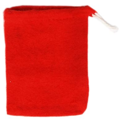 AURA VARIETY 144 PIECES 3"x4" SMALL RED FLANNEL BAG WITH WHITE STRING Traditional Wiccan Gris Gris Mojo Treasure Bag