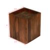 Almanor Goods Bed Risers Furniture Lifters Wood (Set of 4), Heavy Duty Handmade Rustic Pine, Create Storage Space (Dark) view 3