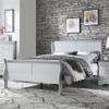 Acme Louis Philippe Eastern King Bed in Platinum view 2