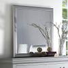 Acme Louis Philippe Wooden Rectangular Mirror in Platinum White view 4