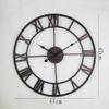 19 Inches Wall Clock Creative Roman Digital Antique Retro Style Silent Clock Bar Living Room Bedroom Study Restaurant Cafe Wall Decorations - 47CM view 2
