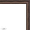 10x14 Rustic Walnut Complete Wood Picture Frame with UV Acrylic Plexiglass, Foam Board Backing & Hardware Included view 2