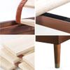 ZINUS Raymond Wood Platform Bed Frame with Adjustable Wood Headboard, Solid Wood Foundation, Wood Slat Support, No Box Spring Needed, Easy Assembly, King, Brown view 4