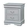 Acme Louis Philippe Nightstand in Platinum view 1