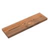 BAOBAB WORKSHOP Wood Floating Shelves, Bathroom Shelf 24 inch, Walnut Floating Shelf for Wall Mounted, Solid Wooden Wall Shelves for Bedroom Kitchen, Walnut Finish, 24 x 6.7, Set of 2 view 4