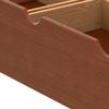 Alaterre Furniture Under Bed Storage Drawers - Set of 2 Solid Wood Rolling Under Bed Storage with Wheels - Fits Bed Frames 9.75 High - Underbed Containers for Shoes, Clothes, and Toys (Chestnut) view 4