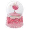 Elanze Designs Ballerina Arabesque Pose Rotating Tabletop Dresser Nightstand Figurine Decoration 100MM Sturdy Glitter Water Wind Up Musical Snow Globe Plays Tune Swan Lake view 1