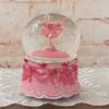 Elanze Designs Ballerina Arabesque Pose Rotating Tabletop Dresser Nightstand Figurine Decoration 100MM Sturdy Glitter Water Wind Up Musical Snow Globe Plays Tune Swan Lake view 2