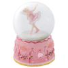 Elanze Designs Pink Ballerina Fairy Rotating Tabletop Dresser Nightstand Figurine Decoration 100MM Sturdy Glitter Water Wind Up Musical Snow Globe Plays Tune Swan Lake view 1