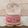 Elanze Designs Pink Ballerina Fairy Rotating Tabletop Dresser Nightstand Figurine Decoration 100MM Sturdy Glitter Water Wind Up Musical Snow Globe Plays Tune Swan Lake view 2