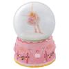 Elanze Designs Pink Ballerina Fairy Rotating Tabletop Dresser Nightstand Figurine Decoration 100MM Sturdy Glitter Water Wind Up Musical Snow Globe Plays Tune Swan Lake view 4