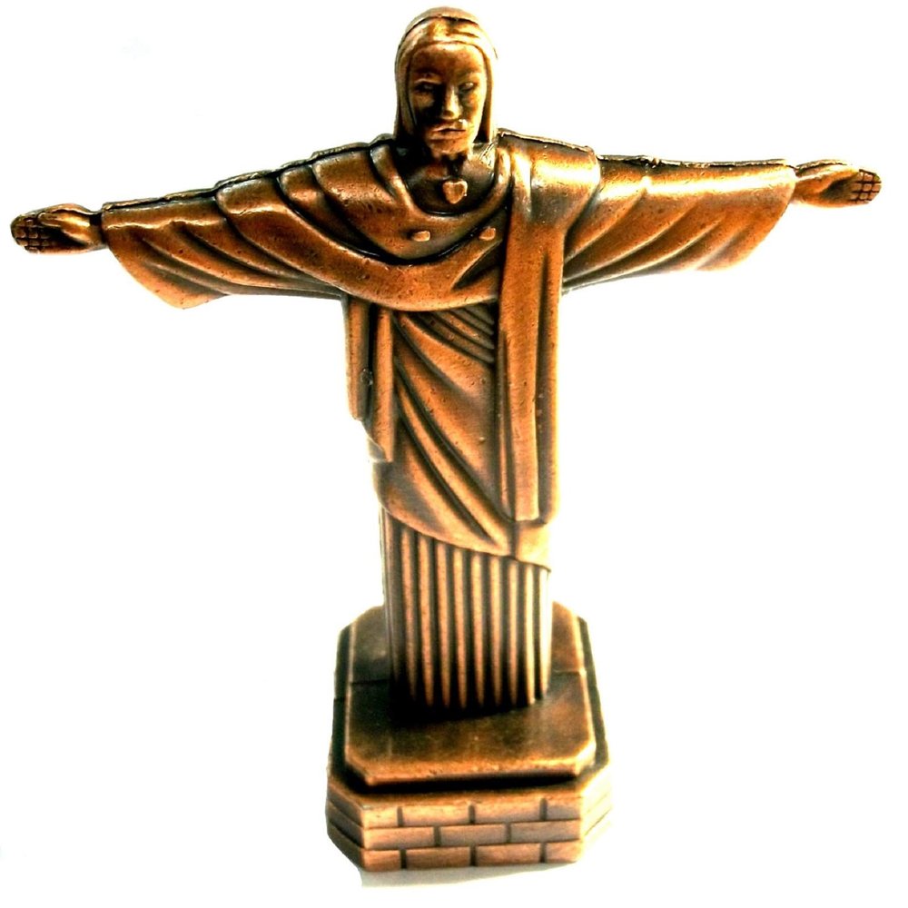 Saddle Mountain Souvenir Christ Statue Die Cast Metal Collectible Pencil Sharpener