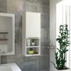 Mila Bathroom Cabinet with Single-Door Compartment, Two Interior Shelves, Dual External Open Shelves and Space-Saving Wall Design for Organized Storage, Daily Essentials Access and Modern Bathroom view 2
