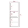 Mila Bathroom Cabinet with Single-Door Compartment, Two Interior Shelves, Dual External Open Shelves and Space-Saving Wall Design for Organized Storage, Daily Essentials Access and Modern Bathroom view 3