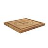 BambooMN Custom Laser Engraved Bamboo Cutting Board - Family Name Circle 2-1 Piece - 11" x 11" x 0.75" (Grooved) view 1