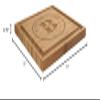 BambooMN Custom Laser Engraved Bamboo Cutting Board - Family Name Circle 2-1 Piece - 11" x 11" x 0.75" (Grooved) view 4