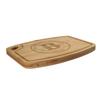 BambooMN Custom Laser Engraved Bamboo Cutting Board - Family Name Circle 2-1 Piece - 11.75" x 8.63" x 0.4" (Grooved w/hole) view 1