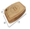 BambooMN Custom Laser Engraved Bamboo Cutting Board - Family Name Circle 2-1 Piece - 11.75" x 8.63" x 0.4" (Grooved w/hole) view 4