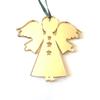 Super Cool Creation Angel Christmas Tree Decoration - Gold Mirrored - Standard 7cm view 1