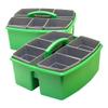 Storex Large Classroom Caddy with Cups, 13 x 11 x 6.575 Inches, Green, Case of 2 (00983U02C) view 2