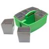 Storex Large Classroom Caddy with Cups, 13 x 11 x 6.575 Inches, Green, Case of 2 (00983U02C) view 4