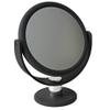 Dual Sided 10X Magnification 7" Rubberized Vanity Mirror in Black view 1