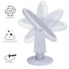 Dual Sided 10X Magnification 7" Rubberized Vanity Mirror in White view 2