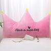 Bedside Backrest Pillow Children Crown Bed Cushion Pink Big Back Cloud Cute Headboard Soft Bag Fabric Princess Bed Pillow,B-1.8m view 1