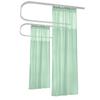 Macochico Green Room Divider Curtains Privacy Cubicle Curtains with Flat Hook Hanging for SPA Lab Curtain Room Divider,12ft Wide x 8.5ft Tall(1 Panel) view 1