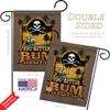 You Better Rum Get It Garden Flag Set with Stand Coastal Pirate Ship Skull Treasure Map Carribean Jolly Blackbeard Jack Small Decorative Gift Yard House Banner Double-Sided Made In USA 13 X 18.5 view 3