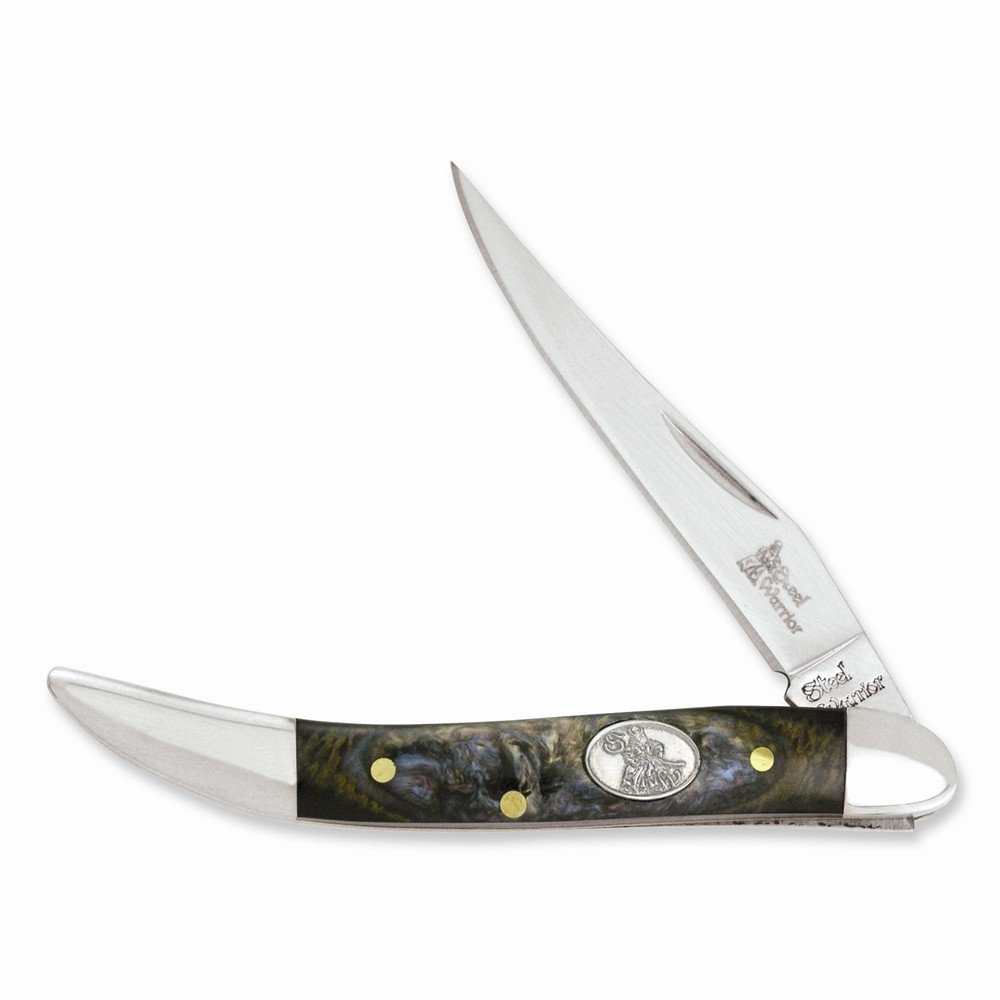 Jewels By Lux Steel Warrior Toothpick Imitation Abalone Knife