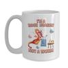 BeeTeeStore Book Dragon Coffee Mug - Funny I'm A Book Dragon Not A Worm Design - 11 oz White Ceramic Tea Cup for Book Lovers, Bibliophiles, and Avid Readers - Birthday & World Book Day Gift view 1