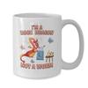 BeeTeeStore Book Dragon Coffee Mug - Funny I'm A Book Dragon Not A Worm Design - 11 oz White Ceramic Tea Cup for Book Lovers, Bibliophiles, and Avid Readers - Birthday & World Book Day Gift view 2