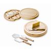 FB JEWELS Solid White Teak Circular Cheese Cutting Board view 1