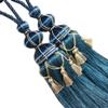 1 Pair European Style Tassels Curtain Tiebacks Curtain Decor Bandage Curtain Rope Tiebacks with Tassels (Dark Blue) view 1