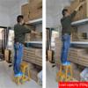 Stepladders Stable Stepladders Ladder Made of Wood 2 Steps Lightweight and Folding Step Stool for Home and Library and Loft Dual Use Ladder Shelving - 150kg Capacity (White) view 3