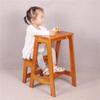 Stepladders Stable Stepladders Ladder Made of Wood 2 Steps Lightweight and Folding Step Stool for Home and Library and Loft Dual Use Ladder Shelving - 150kg Capacity (White) view 4