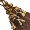 1 Pair European Style Tassels Curtain Tiebacks Curtain Decor Bandage Curtain Rope Tiebacks with Tassels (Dark Coffee) view 1