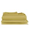 Bluff City Bedding 1800TC Soft Microfiber 4-Piece Deep-Pocket Bed Sheet Set Gold Full view 1