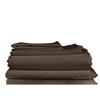 Bluff City Bedding 1800TC Soft Microfiber 4-Piece Deep-Pocket Bed Sheet Set Brown King view 1