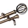 InStyleDesign Loop Adjustable Double Curtain Rod Black 120 to 170 inch view 4