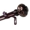 InStyleDesign Sycamore 1 inch Diameter Adjustable Curtain Rod Bronze 120 to 170 inches Bronze Finish view 1