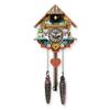 FB JEWELS Solid Musical Multi-Colored Quartz Cuckoo Clock view 1