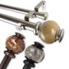 InStyleDesign Onyx 1 inch Diameter Adjustable Double Curtain Rod Bronze 28 to 48 inches Bronze Finish view 2
