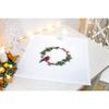 Luca-S Counted Cross Stitch kit Tablecloth Snowflakes, 45x45cm, DIY view 1
