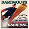MAGNET 1938 Dartmouth Winter Carnival Vintage Style Ski Jump Magnet Vinyl Magnetic Sheet for Lockers, Cars, Signs, refrigerator 5" view 1