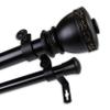InStyleDesign Tahlia 1 inch Diameter Adjustable Double Curtain Rod Bronze 48 to 84 inches Bronze Finish view 3