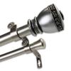 InStyleDesign Tahlia 1 inch Diameter Adjustable Double Curtain Rod Bronze 48 to 84 inches Bronze Finish view 4