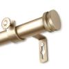 InStyleDesign Pita 1 inch Diameter Adjustable Curtain Rod 121 to 170 inches Light Gold 120 to 170 inches Gold Finish view 1