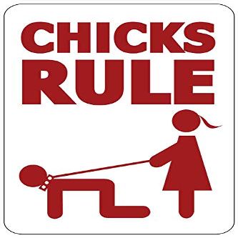 Chicks Rule II Funny Novelty Metal Sign
